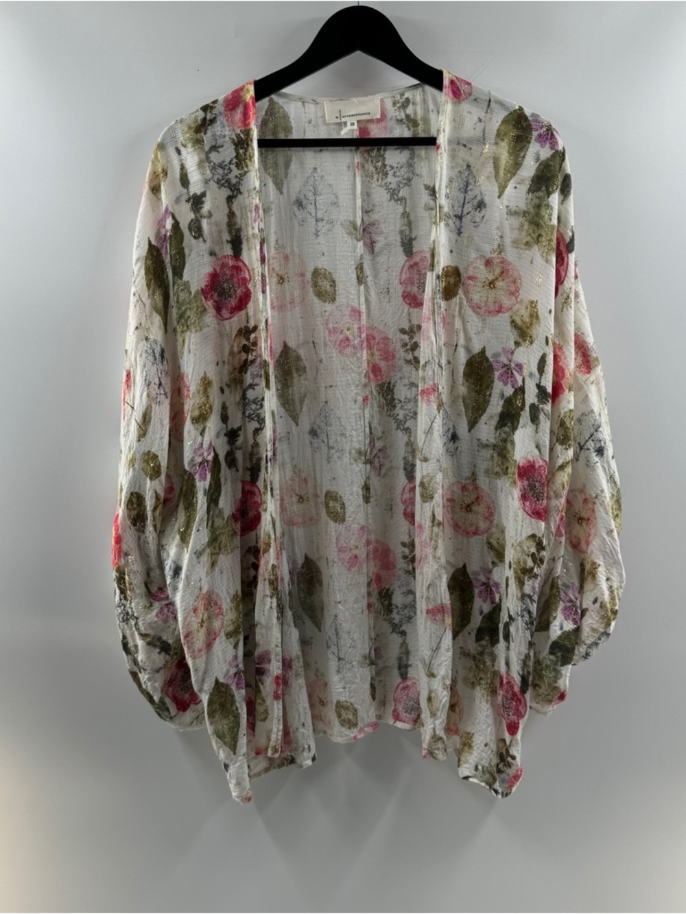 Anthropologie Floral Sheer Cover Up – One Size